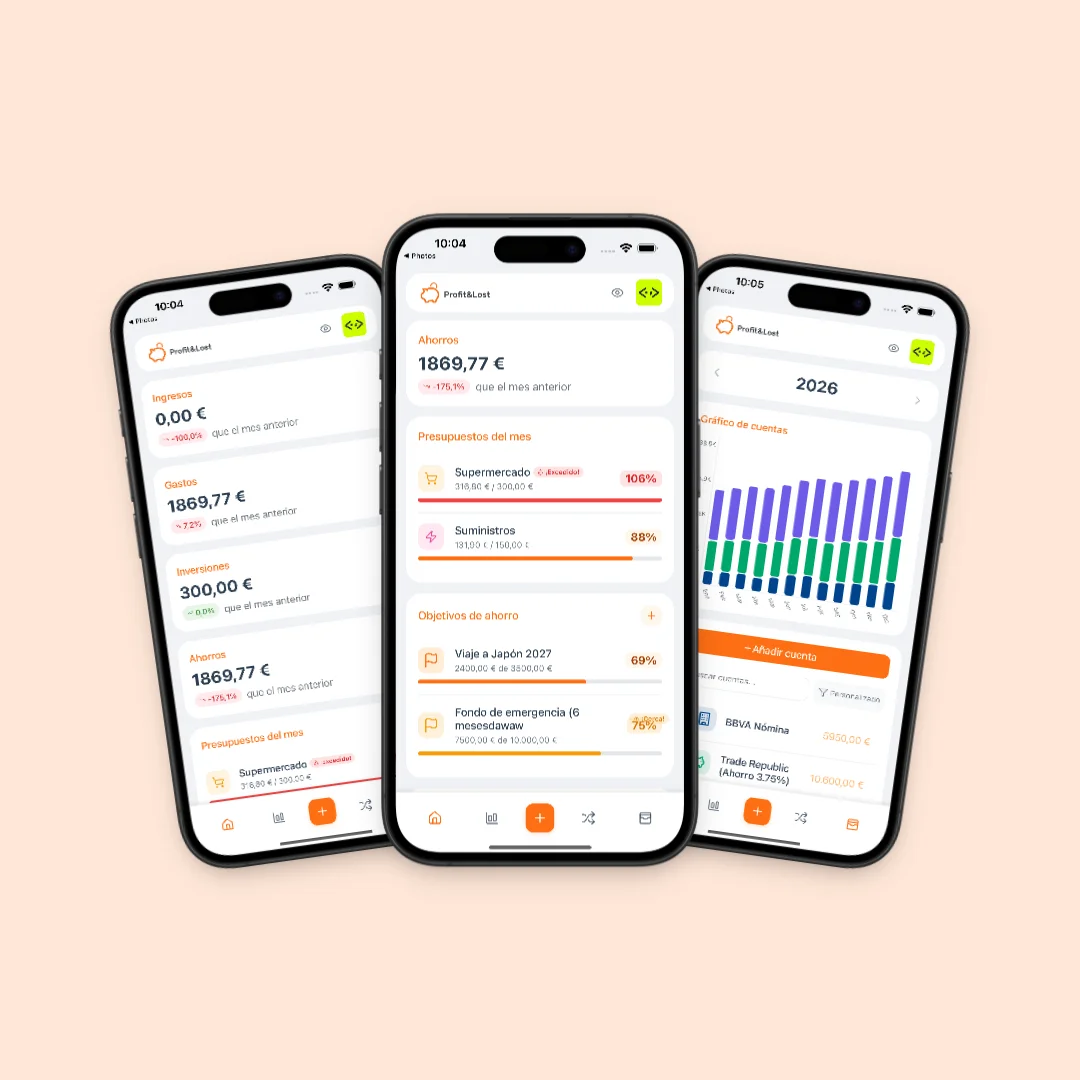 App de control financiero Profit&Lost